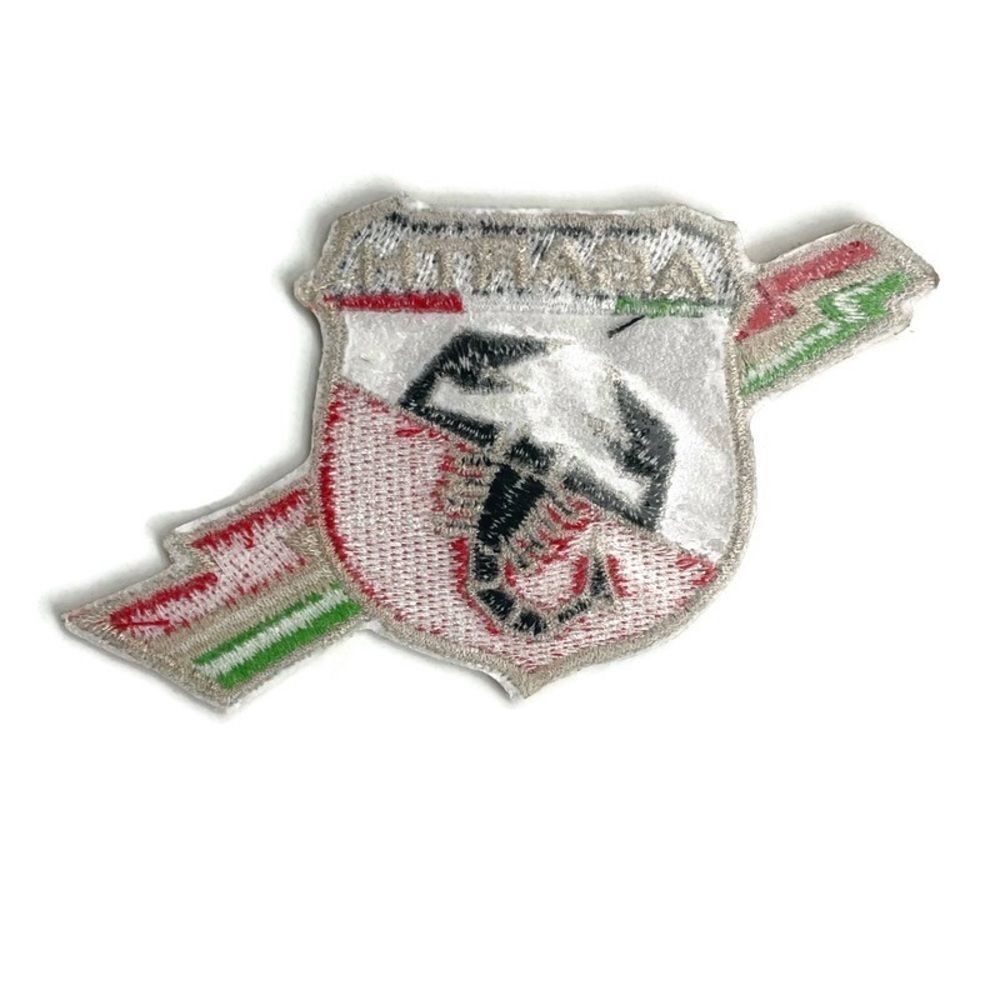 Abarth Fiat Italy Scorpion Logo Embroidered Patch - Picture 2 of 4
